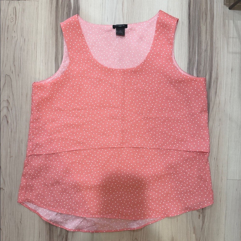 Ann Taylor Dot Tank Blouse
